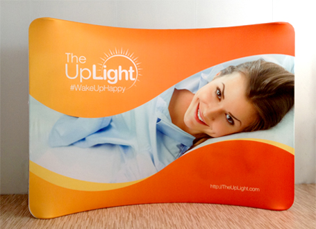 弧形展架快幕秀，熱轉印，數碼印花